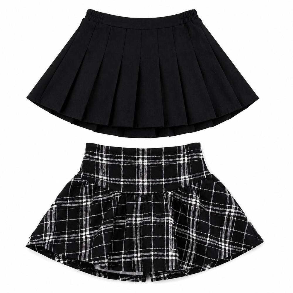 Two Pleated Skirts